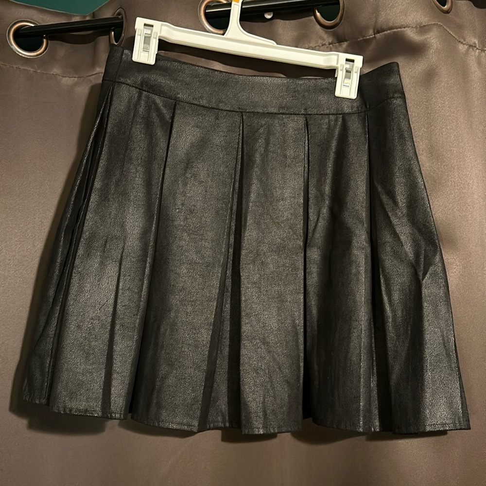 Black Pleated Skirt